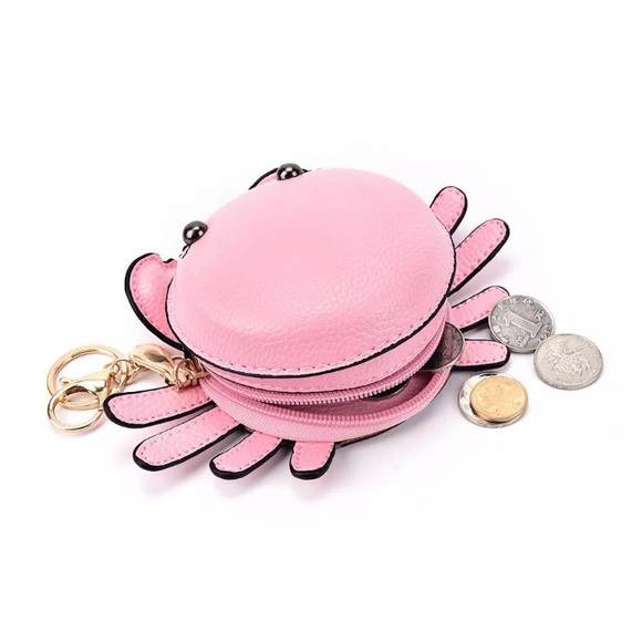 New Pink or Red Crab 🦀Coin Purse, adorable and cute. 🦀 - Picture 5 of 7